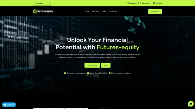 Captured rendering of futures-equity.com