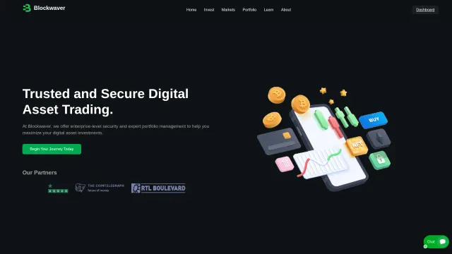Captured rendering of blockwaver.com