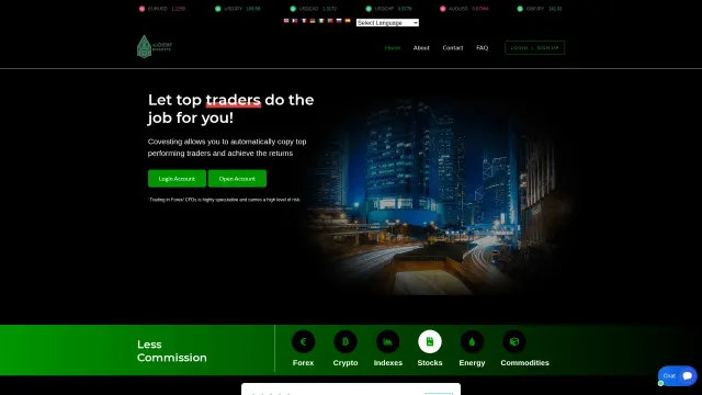 Captured rendering of alchemyxmarkets.com