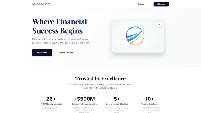 Captured rendering of ott-investments.com