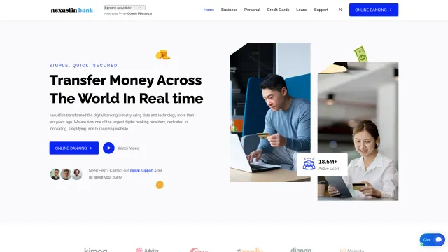 Captured rendering of nexusfinb.com