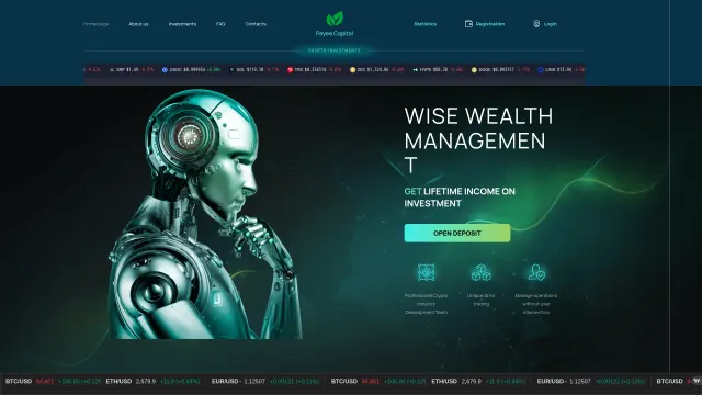 Captured rendering of payeecapital.pages.dev