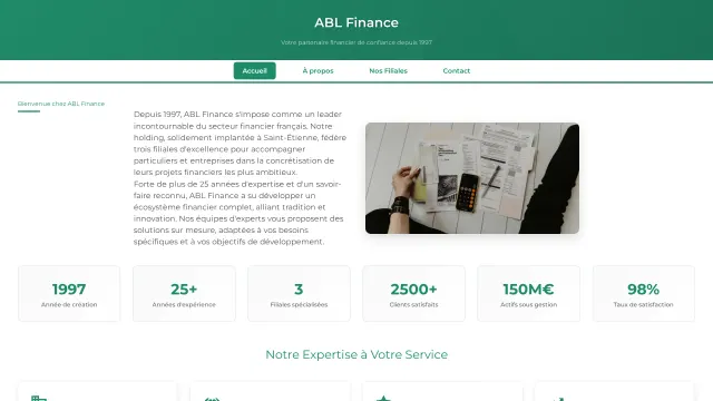 Captured rendering of abl-finance.com