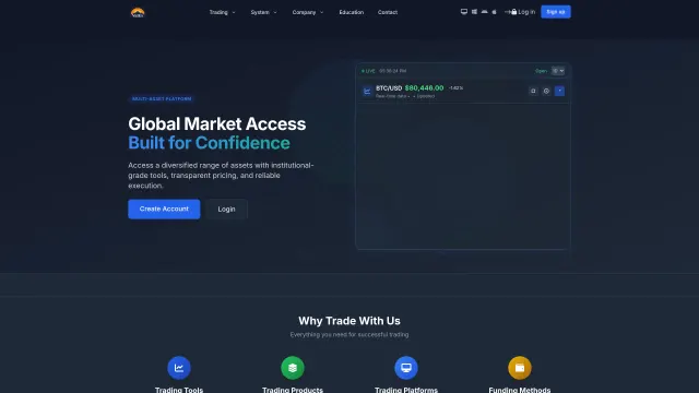 Captured rendering of valexfinancial.com
