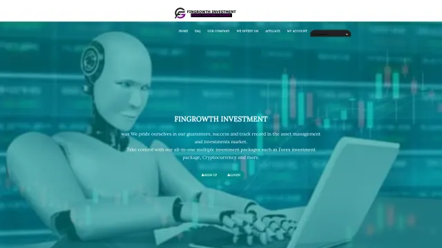 Captured rendering of fingrowthinvestments.com