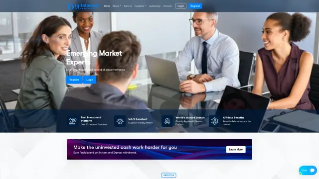 Captured rendering of digitalasset-management.com