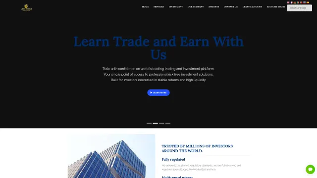 Captured rendering of megaincomeoptionstrading.com