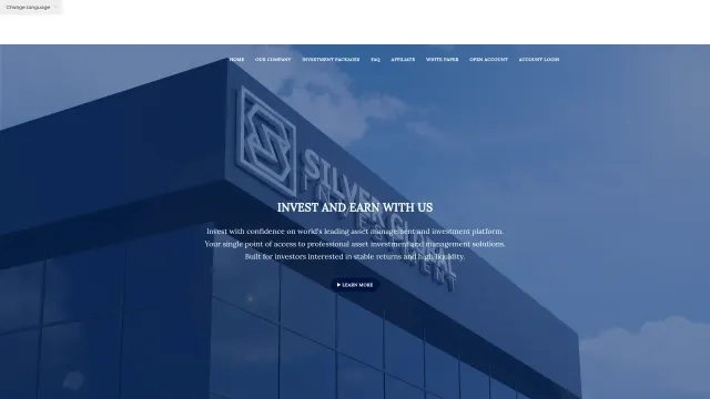 Captured rendering of silverglobalinvestments.com