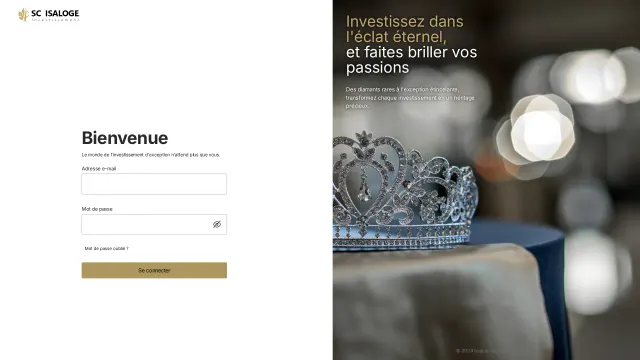 Captured rendering of isaloge-investissement.com