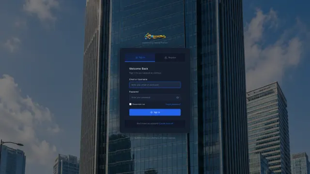 Captured rendering of fhinternational.online