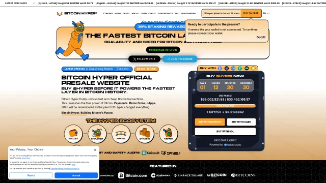 Captured rendering of bitcoinhyper.com