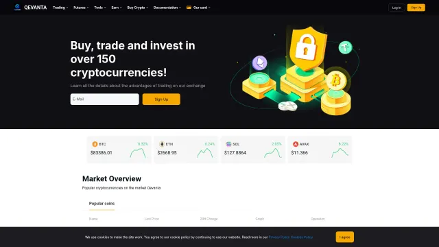 Captured rendering of qevanta.com