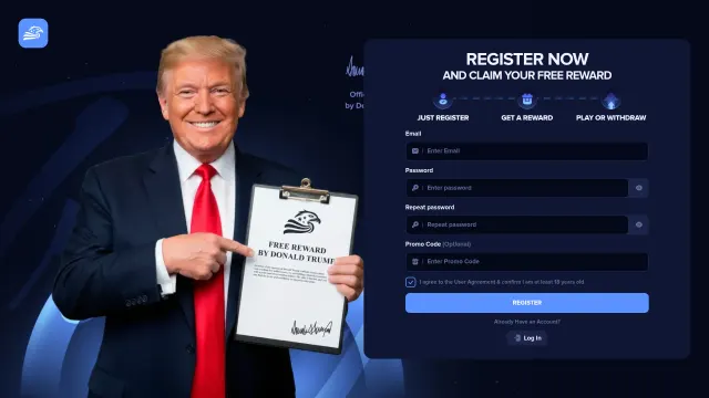Captured rendering of trumpxplay.com