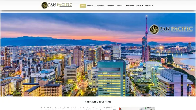 Captured rendering of panpacificsecurities.com