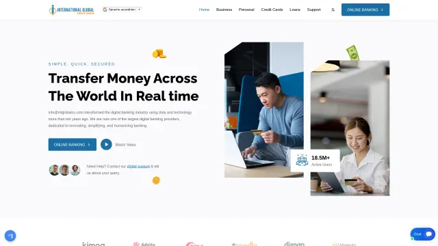 Captured rendering of intglobalcu.com