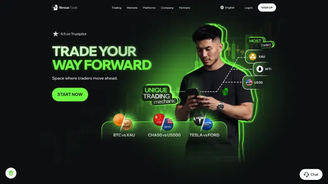 Captured rendering of versus.trade