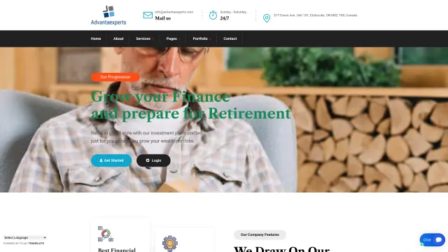 Captured rendering of advantaexperts.com