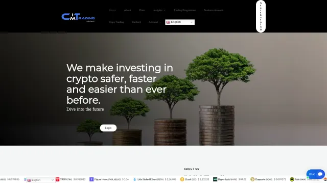 Captured rendering of cimtrading.net