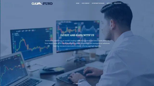 Captured rendering of gain-fund.com