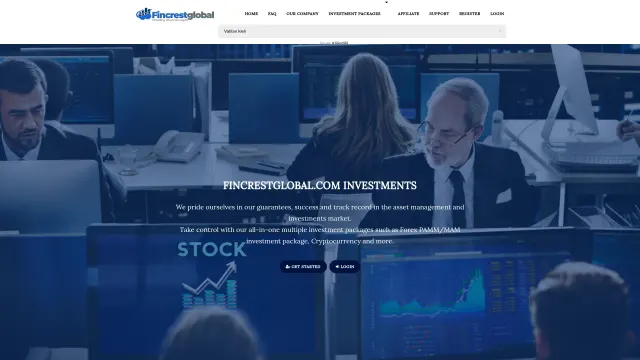 Captured rendering of fincrestglobal.com