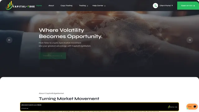Captured rendering of capitaledgemarket.com