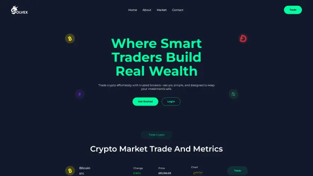 Captured rendering of solvexpro.io