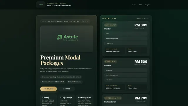 Captured rendering of astutefundregistration.netlify.app