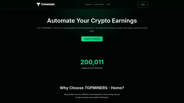 Captured rendering of topminers.online
