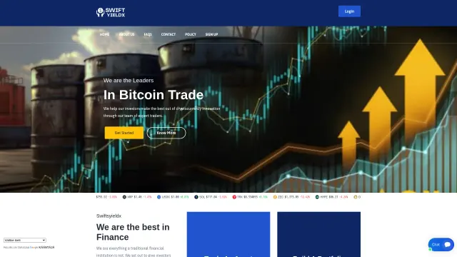 Captured rendering of swiftsyieldx.com