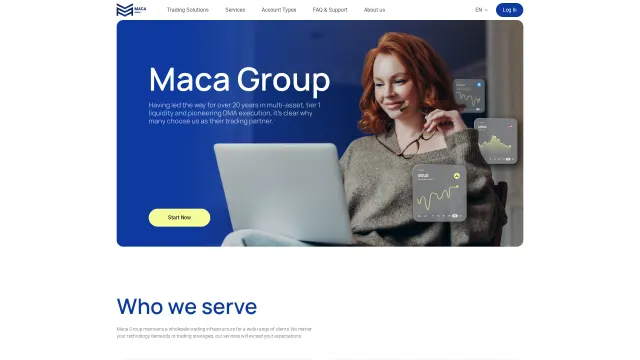 Captured rendering of maca-group.org