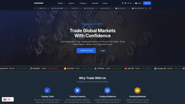 Captured rendering of vixxtrust.com