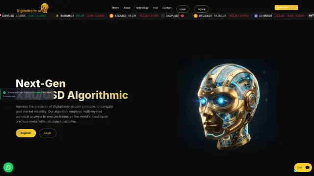 Captured rendering of digitaltrade-ai.com