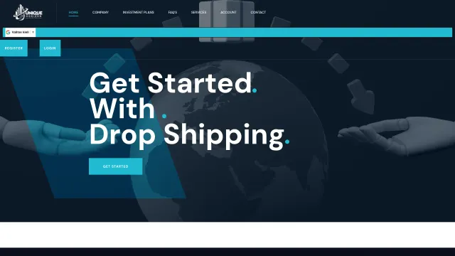 Captured rendering of uniquehorizoncapital.com