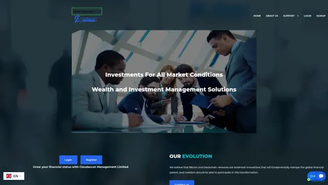 Captured rendering of cloudaccet.com