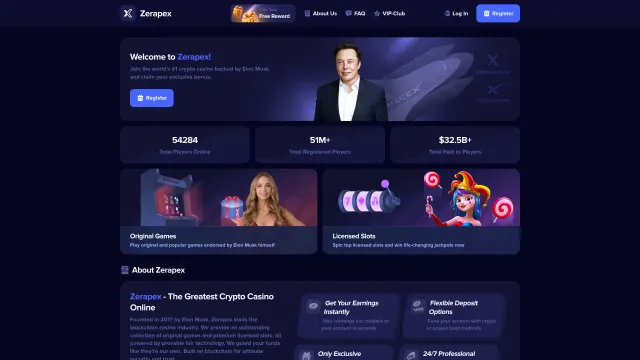 Captured rendering of zerapex.com