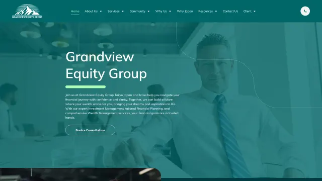 Captured rendering of grandview-equity.com