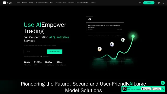 Captured rendering of keepbit.com