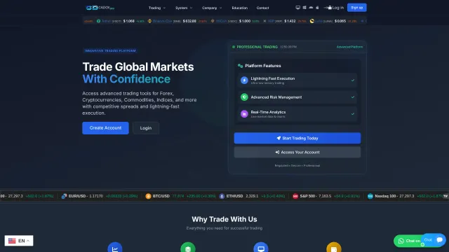 Captured rendering of cadoxpro.com