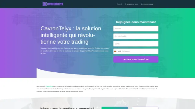 Captured rendering of cavrontelyx.com