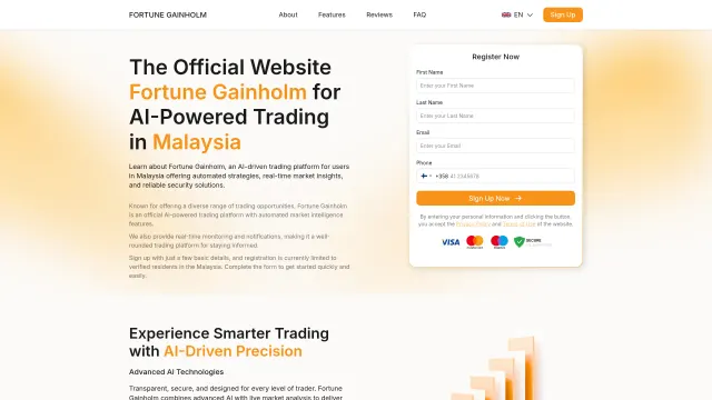 Captured rendering of fortune-gainholm.com