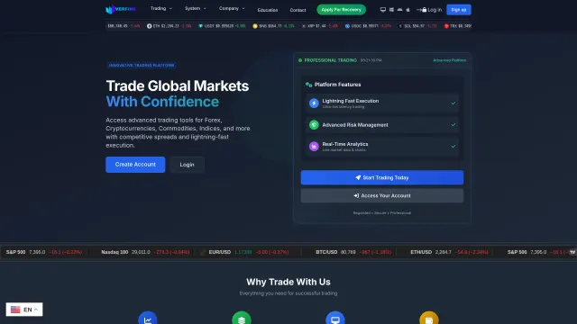 Captured rendering of verfins.com