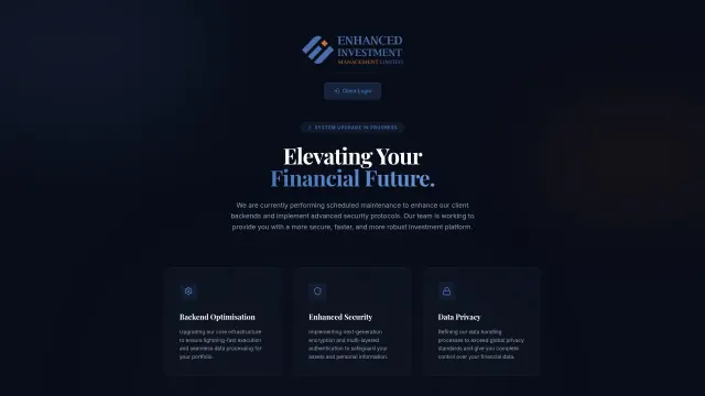 Archived rendering of enhancedinvestments.com, captured by an earlier scan