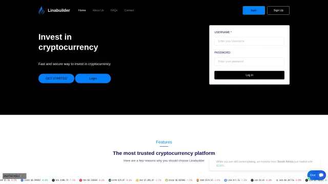 Captured rendering of linabuilder.com