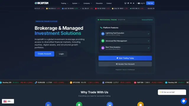 Captured rendering of incapitam.com