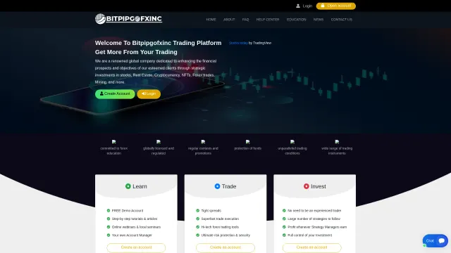 Captured rendering of bitpipgofxinc.com