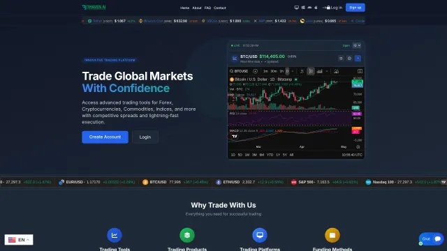 Captured rendering of bithavenai.com