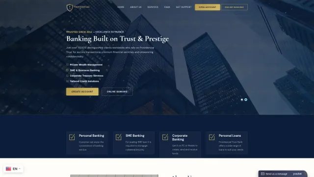 Captured rendering of providencialtrust.com.co