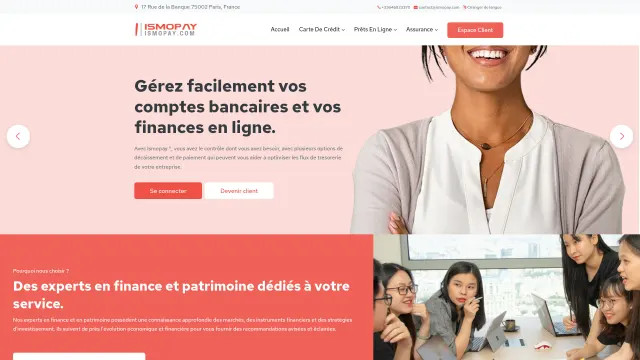 Captured rendering of ismopay.com
