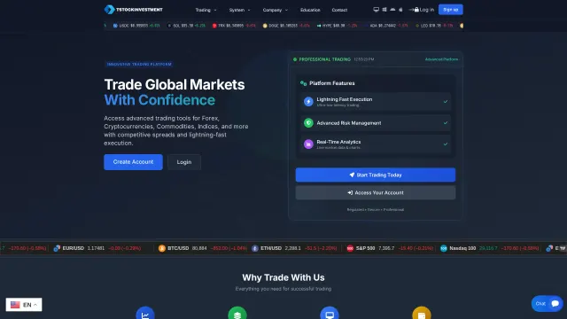 Captured rendering of tstockinvestment.com