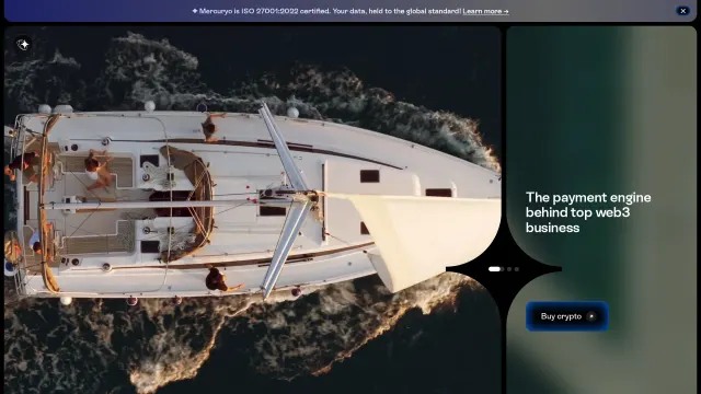 Captured rendering of mercuryo.io